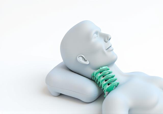 Anatomic mapping of neck support