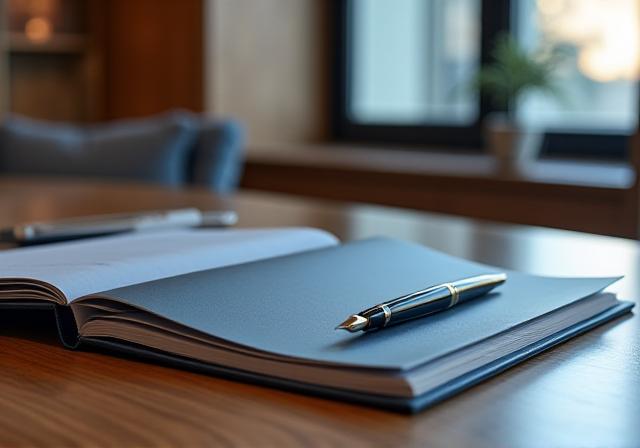 A professionally styled consultation workspace