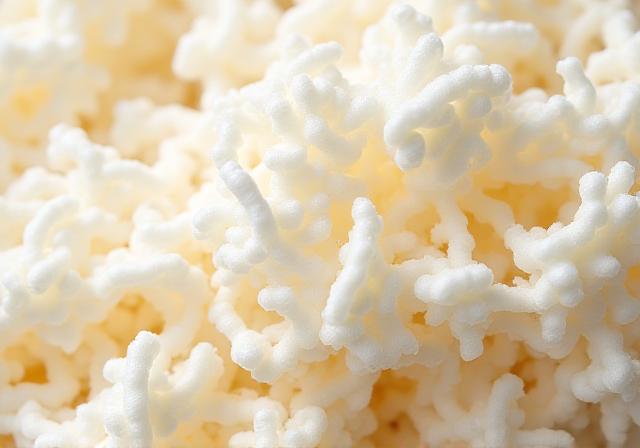 Shredded organic latex